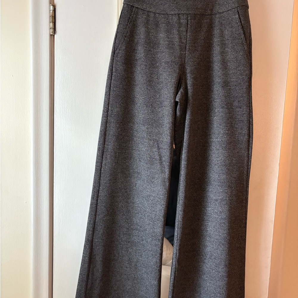 NWOT Cabi Grey Plaid Bond Wide Leg Trouser Pant Size 2 Never Worn